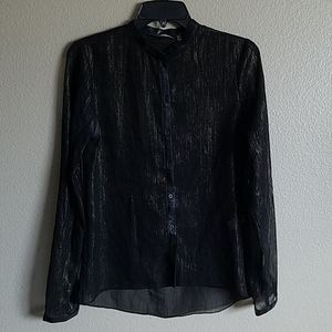 T Tahari long sleeved blouse